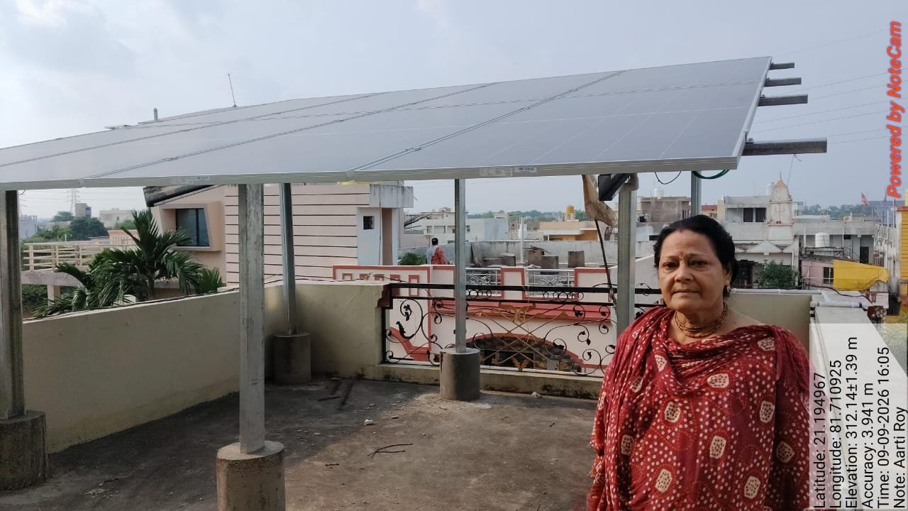 Shree Krishna Associate Rooftop Solar Plant Installation in Raipur Chhattisgarh - Field Photo 58