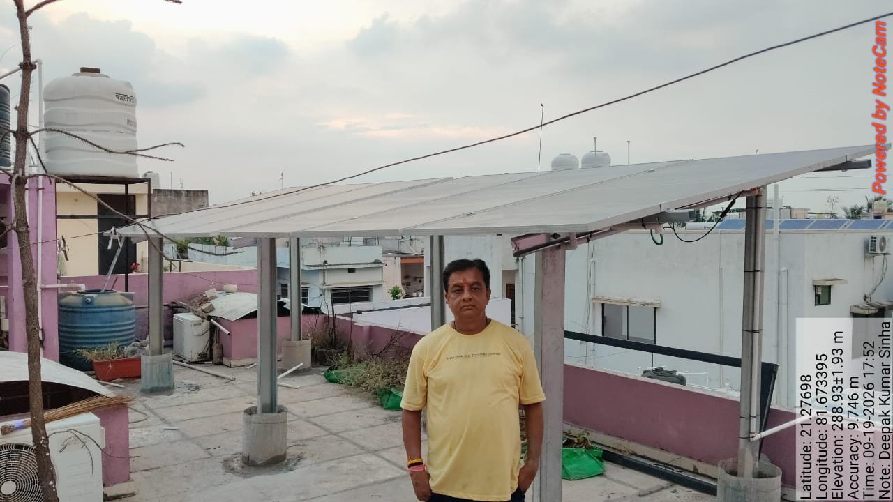 Shree Krishna Associate Rooftop Solar Plant Installation in Raipur Chhattisgarh - Field Photo 63