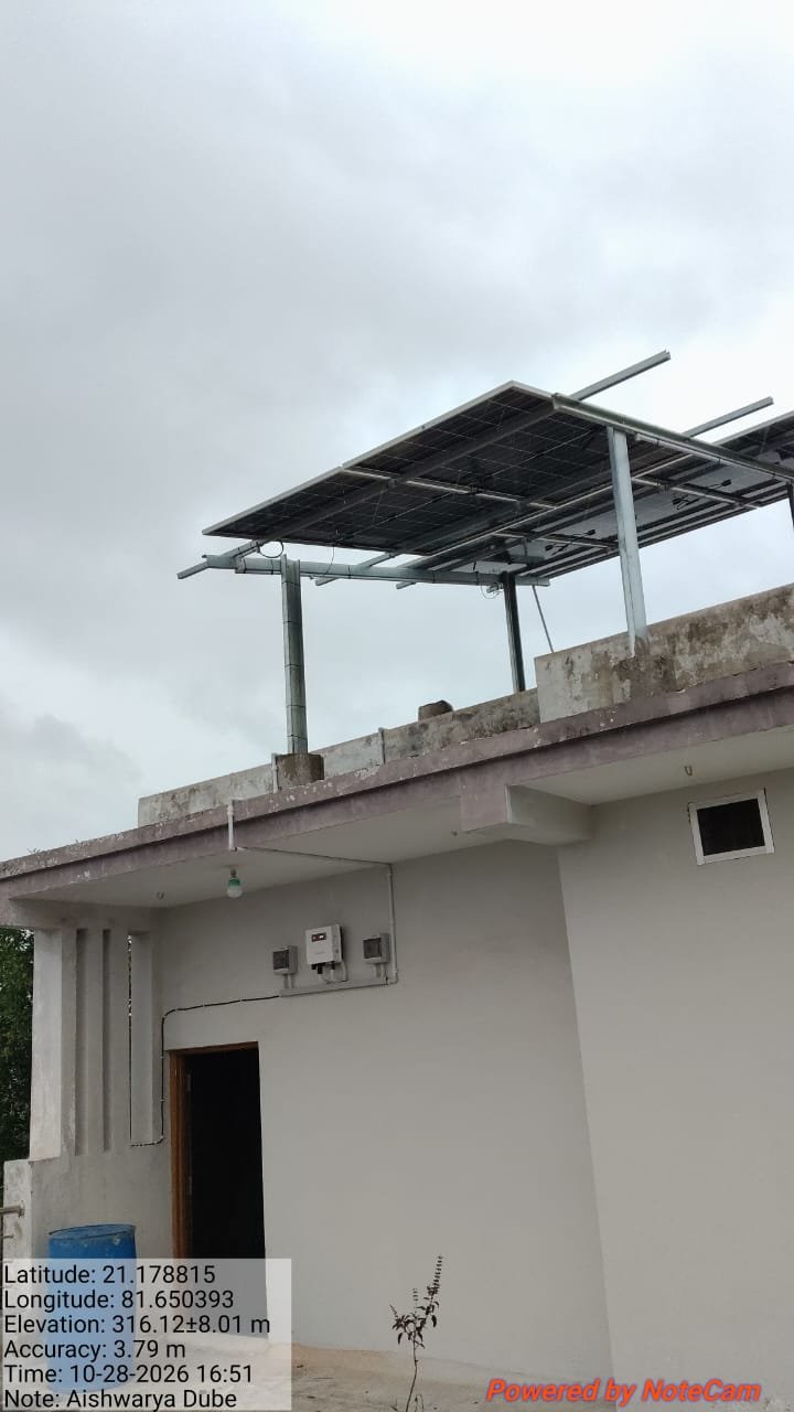 Rooftop Solar Installation #80 - Raipur (C.G.) - Shree Krishna Associate Solar Solutions Raipur